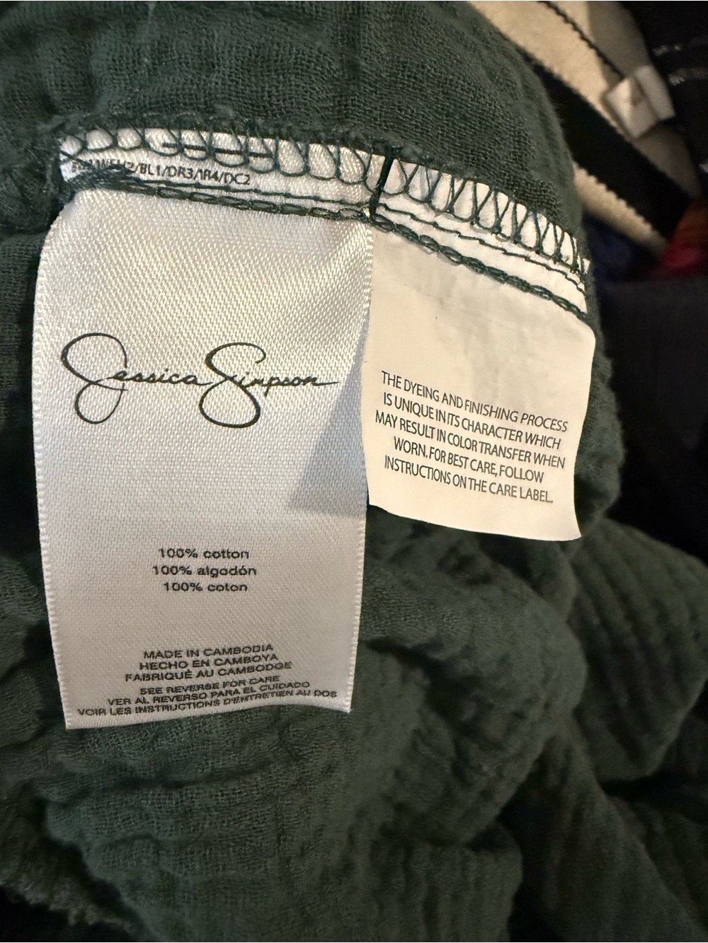 Jessica Simpson Cropped Wide-Leg Pull-On Pants in Green - Picture 5 of 5